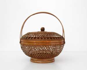Cesta de Bambú Tejida a Mano Estilo Vietnamita con Tapa y Asas, Cesta de Almacenamiento de Mimbre, Proveedor y Fabricante - Product Image 3