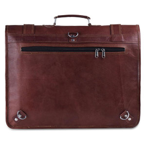 Best Selling Genuine Cowhide <b>Leather</b> <b>Laptop</b> <b>Bag</b> Fashionable Eco Friendly Unique Design High Quality Large Capacity Zipper - Product Image 4