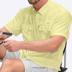 Servicio OEM: Camisas de Pesca Elegantes de Color Sólido, Talla Personalizada, Ropa de Exterior, Camisas de Pesca de Calidad Única para Hombre - Product Image 5