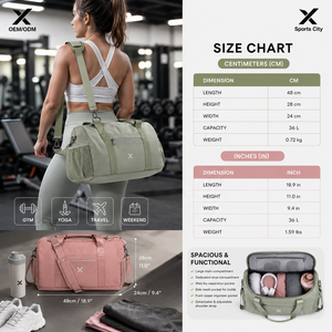 Bolsa Deportiva Personalizada para Gimnasio, Impermeable, Tipo Duffel |   OEM/ODM Disponible |   Marca Privada |   Poliéster |   Capacidad de 40-55L | - Product Image 6