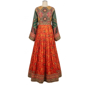 Vestido Kurta para Mujer al por Mayor, Largo hasta el Suelo, de Algodón Bordado, Ajuste Holgado, Estilo Étnico para Boda, Talla Adulto, Vestido Afgano Kuchi - Product Image 2