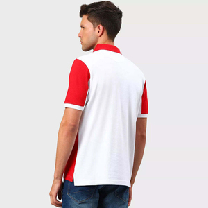 Chemises polo personnalisées de haute qualité en gros, 100% coton, logo brodé, manches courtes, anti-rides, t-shirts de golf pour hommes - Product Image 2