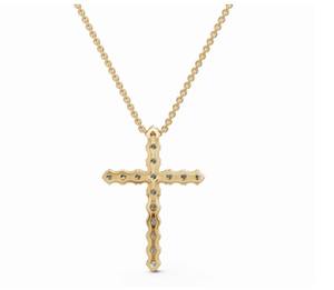 Colgante de Oro con Diamantes 0.320 Quilates 16 Diamantes Oro Amarillo, Rosa y Blanco de 9k, 14k, 18k Joyería Fina Auténtica Collar Minimalista con Dije - Product Image 6