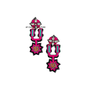 Boucles d'oreilles pendantes faites à la main en perles de rocaille, motifs animaux et floraux, bijoux fantaisie artisanaux mignons pour femmes, vente en gros très prisée - Product Image 6