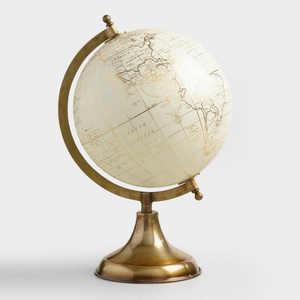 Globe terrestre suspendu de 3 pouces, vert clair, style ancien - Product Image 6