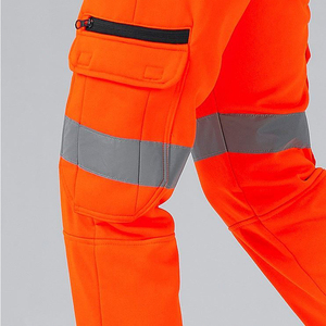 Pantalon de travail de sécurité en polyester réfléchissant haute visibilité, léger, imperméable, avec LED, classe 2 ANSI, pour hommes, taille XXXL, logo personnalisé, noir – Grande Vente - Product Image 3