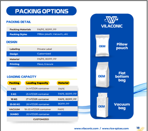 Prix compétitif RIZ BLANC À GRAIN LONG 5% Emballage Cassé Sac Jumbo/BOPP/PAPE/PP Sac - Product Image 6