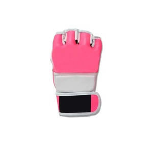 Solid Color Wholesale MMA Gloves for Adult Training Customized Logo Printing Half Finger Styles Gloves - Product Image 4