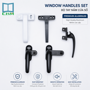 Poignée de Fenêtre UPVC en Alliage d’Aluminium, Accessoires de Fenêtre Couleur Personnalisée - Product Image 2