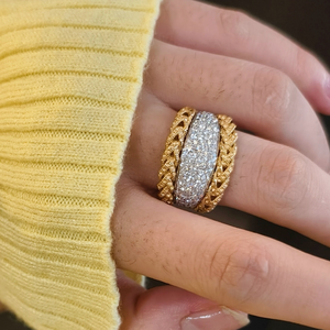 Bague de fiançailles vintage unisexe en argent 925 plaqué rhodium avec moissanite bleue taille radiant, sertie à griffes, certifiée IGI, luxe, 12 grammes - Product Image 4