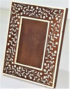 Unique Bone Inlay Handmade Full Color Digital Printing Elegant Rectangle Vertical Orientation <b>Wall</b> Mount <b>Photo</b> <b>Frame</b> - Product Image 3
