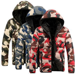 Veste matelassée à capuche pour homme, coupe slim, coupe-vent, polyester, color block, fermeture éclair, longueur standard, hiver, décontractée - Product Image 4