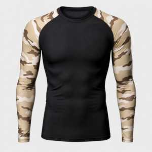 Camiseta Deportiva de Compresión de Manga Larga para Hombre, Ecológica, de Spandex/Poliéster, Transpirable, con Estampado por Sublimación, 240g, de Secado Rápido - Product Image 6