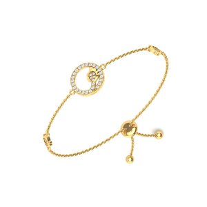 Pulsera Moderna de Plata de Ley con Múltiples Dijes Colgantes, Cadena Ajustable para Mujer, Regalos de Boda y Estilo Personal - Product Image 2