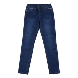 Jean unisexe décontracté à jambe large, respirant et à séchage rapide, délavage moyen, coupe droite, coupe ample, taille mi-haute, en denim tricoté, style streetwear - Product Image 1