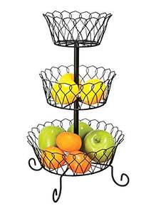 Corbeille à fruits ronde en fil de fer, design tendance, pour comptoir de cuisine, présentation de fruits, table à manger, décoration intérieure - Product Image 5