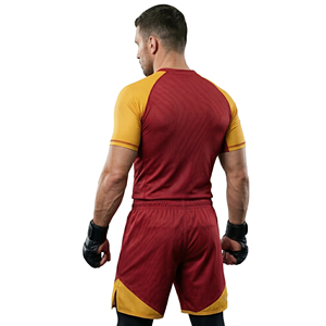 Ensemble Rash Guard MMA de Compression Premium à Manches Courtes, Ensemble Rash Guard MMA OEM, Uniforme de Compression pour Hommes - Product Image 3