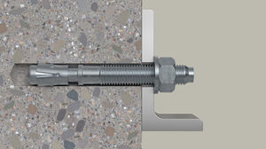 Pernos de anclaje tipo cuña FISCHER FBN II R(SS316)12x116, pernos de anclaje para hormigón, fijaciones mecánicas de expansión para hormigón, acero inoxidable - Product Image 3