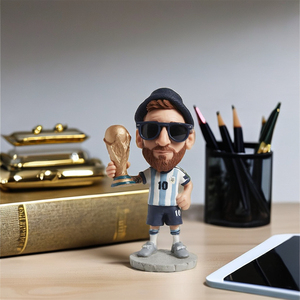 Tùy Chỉnh Argentina Bóng Đá Sao Nhựa Bobble Đầu Trò Chơi Lưu Niệm Bức Tượng Xe Trang Trí Trẻ Em Của Quà Tặng Văn Phòng Bàn Trang Trí - Product Image 3
