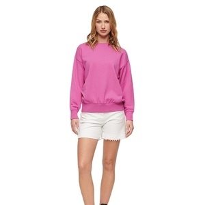 Nouveauté 2024 – Sweat-shirts respirants pour femmes à col rond, coupe ajustée, épaules tombantes, manches longues – Prix usine de gros - Product Image 2