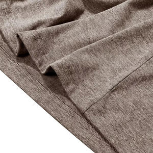 Camiseta de algodón americana de cuello redondo para hombre, estilo casual, color liso, con logo frontal, nueva colección de verano, venta al por mayor - Product Image 4