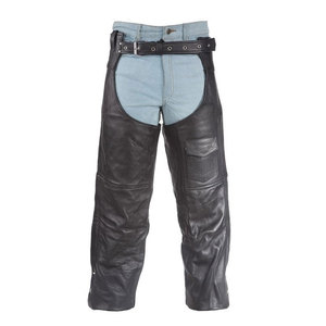 OEM Cow Genuine Leather <b>Half</b> <b>Chaps</b> Top Quality Custom Logo Riding <b>Chaps</b> For Men In Wholesale Cheap Low Price - Product Image 1