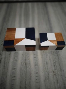 Caja de Joyería Moderna de Lujo con Incrustaciones de Resina de Camello, Ecológica y Personalizable, Caja de Almacenamiento de Alta Calidad - Product Image 5