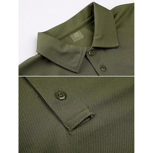 Chemise de sport pour homme en tricot uni, séchage rapide, évacuation de l'humidité, pour le golf, avec logo personnalisé, fabricant de vêtements au Pakistan - Product Image 2