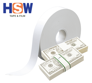 W28.5mm 115um Heat Sealable PP Kraft Paper Banding <b>Tape</b> Roll White Eco-Friendly Full Automatic Strapping <b>Machine</b> Use - Product Image 3
