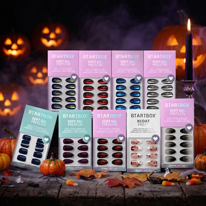 BTARTBOX Halloween Faux Ongles Gothiques Effet Œil de Chat Faits Main 30 Pièces en Gel à Presser – Vente en Gros - Product Image 1