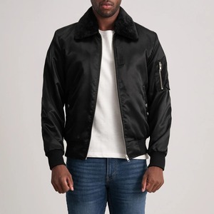 Blouson universitaire en satin streetwear haut de gamme, personnalisé par transfert thermique, style color block, pour marques de mode - Product Image 1
