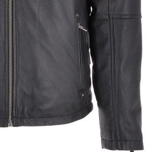 Latest Men's High Quality Genuine Leather Winter <b>Jacket</b> Stand Collar Front Logo Style Quick Dry Breathable OEM Service - Product Image 6