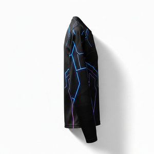 Wholesale Compression Shirt Sublimation Print Breathable Spandex Running Base Layer Athletic Tight Fit Sportswear Tee - Product Image 3