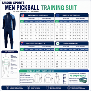 Opción 3, Traje de Entrenamiento de Pickleball Unisex de Primera Calidad, 126 Caracteres, 280 GSM, Poliéster Interlock, Azul y Blanco, Ecológico - Product Image 3