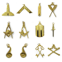 Dernier style OES Bijoux maçonniques Épingle de sûreté magnétique en métal Design de logo personnalisé Bijou de régalia Haute qualité