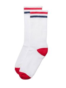 ODM Logo personnalisé Chaussettes à rayures classiques de haute qualité en tricot de coton côtelé antidérapant Design sportif respirant pour hommes femmes - Product Image 4