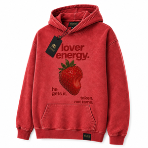 Sudadera con Capucha Roja para Hombre Silk Road Generations, Talla Grande, Algodón French Terry, con Bolsillo y Estampado de Personajes, Ropa Casual de Invierno, OEM - Product Image 1