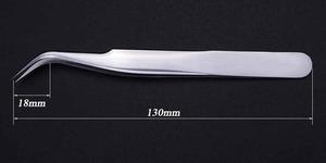 Pinces à épiler professionnelles en acier inoxydable pour extensions de cils et sourcils, outils de maquillage de haute précision pour greffe de cils - Product Image 4