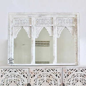 Designer <b>Large</b> Wall <b>Mirror</b> for Home Interiors Refined Architectural Reflection with Contemporary Boho Elegance - Product Image 5