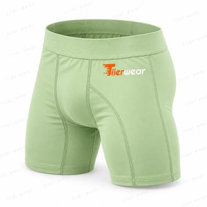 กางเกงขาสั้นกีฬาผู้ชายพรีเมียม ผ้าโพลีเอสเตอร์ผสมสแปนเด็กซ์ 230 GSM สำหรับออกกำลังกาย วิ่ง และเล่นกีฬา แห้งเร็ว ระบายอากาศได้ดี - Product Image 4