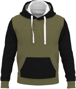 Chaqueta de invierno de gran tamaño con capucha para hombre en relieve personalizada de alta calidad en diseño liso de poliéster/algodón - Product Image 1
