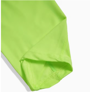Traje Deportivo de Compresión Verde Neón para Hombre Spezia International, Spandex/Nylon, Manga Larga, Cuello Redondo, Cordón Ajustable, Secado Rápido - Product Image 3