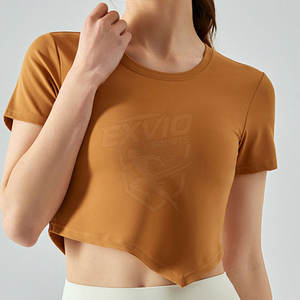 Nouveaux t-shirts courts tendance, impression personnalisée du logo, coton/polyester, t-shirts courts pour femmes, vente en ligne - Product Image 3