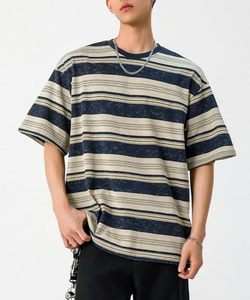 เสื้อเชิ้ตโอเวอร์ไซส์ลำลองสำหรับผู้ชาย ทรงหลวม สไตล์สตรีทแวร์ แขนสั้น สวมใส่สบาย ทันสมัย - Product Image 2