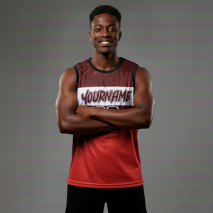 Nueva Camiseta de Baloncesto para Hombre 2026, 100% Poliéster, Diseño Personalizado con Nombre y Logotipo, Sin Mangas, Estampada, Tallas Grandes, Transpirable - Product Image 2