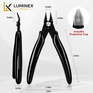 LUMINEX IMPEX LUB=113 <b>Long</b> <b>Nose</b> Stainless Steel Lightweight Smooth Work Jewelry Making Polishing Pliers for Bracelet Making DIY - Product Image 1