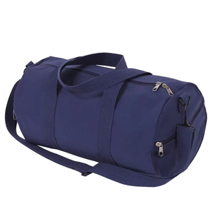 Unisex Navy Blue Polyester Gym Duffle <b>Bag</b> with Adjustable Strap and Zipper Closure 20-<b>30L</b> Capacity Casual Style - Product Image 1