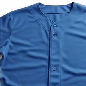 Maillot de baseball personnalisé imprimé par transfert thermique 100 % polyester respirant, vente en gros, chemise unie vierge, OEM, uniforme d'équipe pas cher en gros - Product Image 5