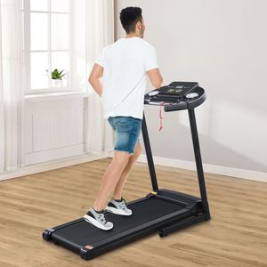 Tapis Roulant Domestico Elettrico Pieghevole 1.0HP, Peso Massimo 150kg, Test Frequenza Cardiaca, Fitness Cardio per Casa - Product Image 3