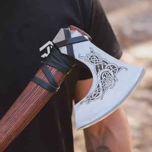 Hachas de acero al carbono con mango de madera de diferentes colores para uso multipropósito, de alta calidad, a la venta a bajo precio. - Product Image 6